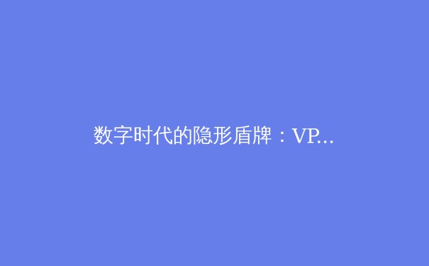数字时代的隐形盾牌：VPN技术演进与未来趋势深度解析 - 3